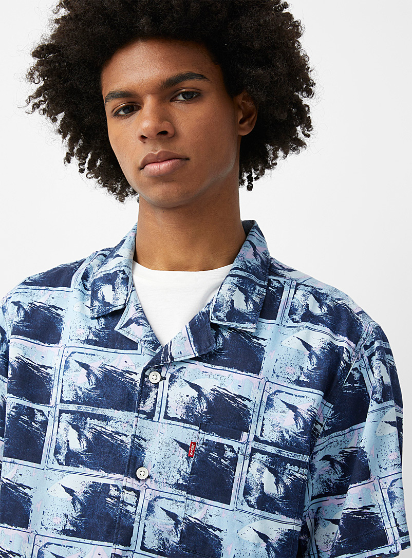 Levi's: La chemise cabana mosaïque vagues Bleu pour homme