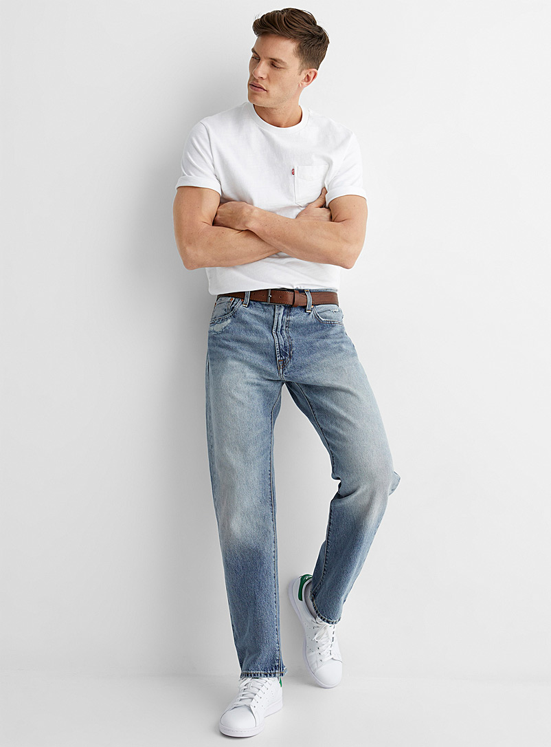 Light blue 551 Z Authentic dad jean Straight fit | Levi's | Shop Men's  Straight Leg Jeans Online | Simons