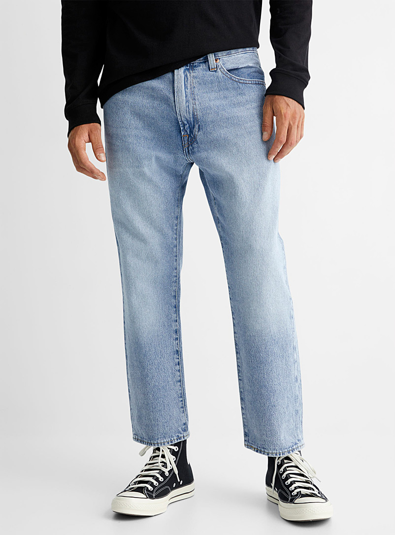 Cropped 551 Z Authentic light blue dad jean Straight fit | Levi's | Shop  Men's Straight Leg Jeans Online | Simons