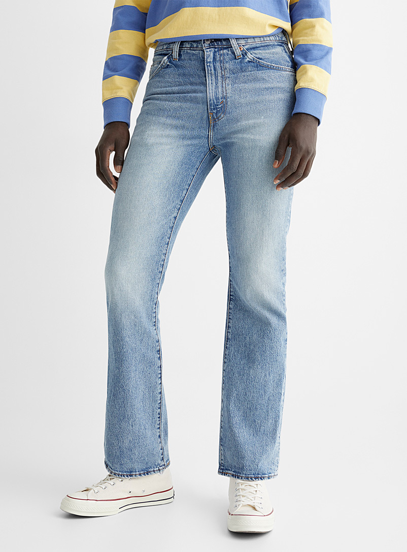 Levi's: Le jean délavé taille haute Coupe évasée Bleu pâle-bleu poudre pour homme