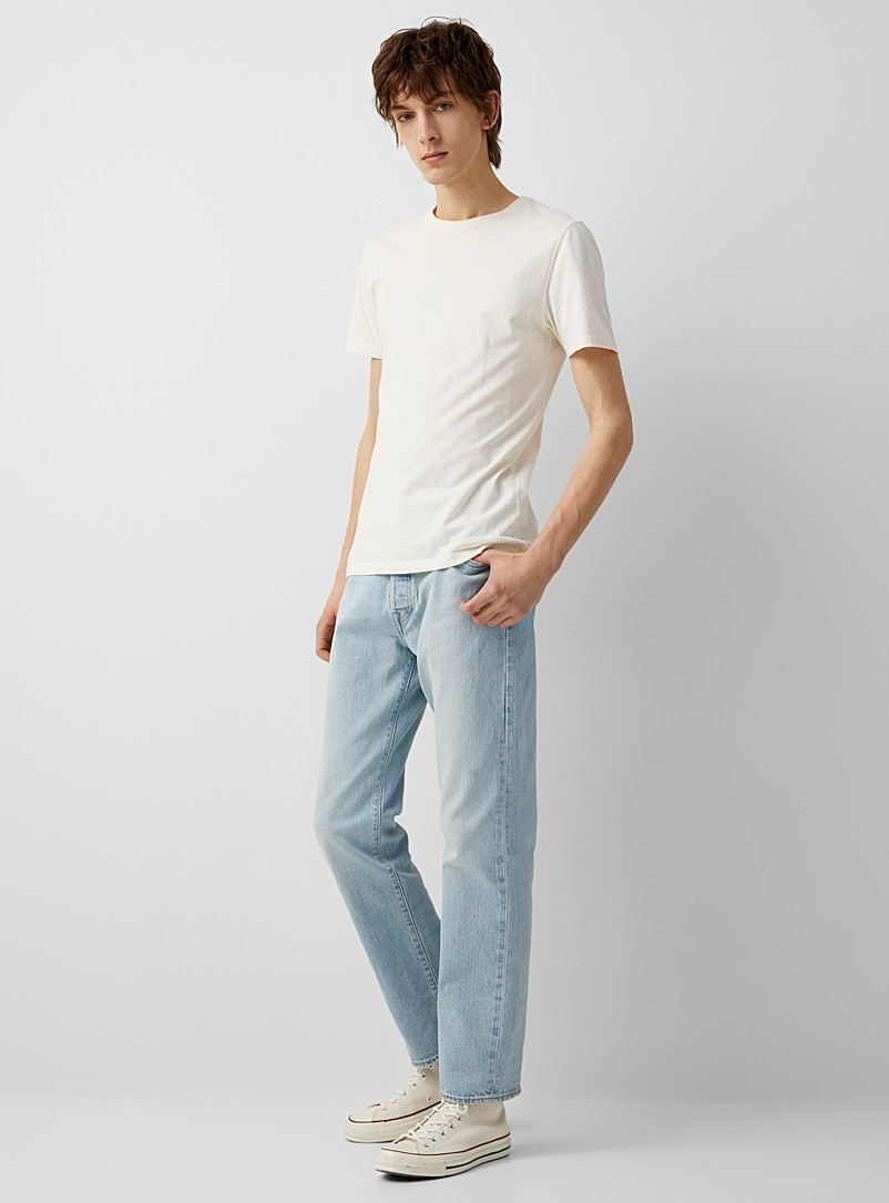 Levi's Baby Blue 501 93 bleached jean Straight fit for men