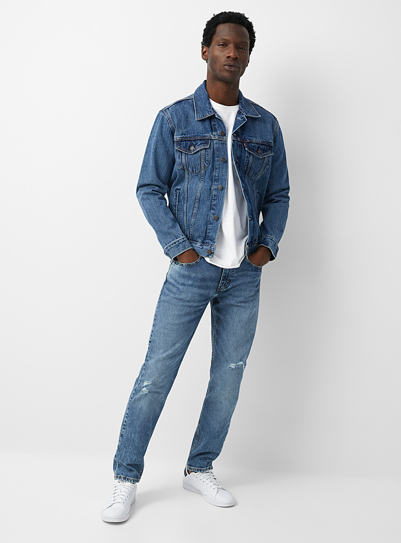 Levi's Blue Distressed 502 jean Tapered fit for men