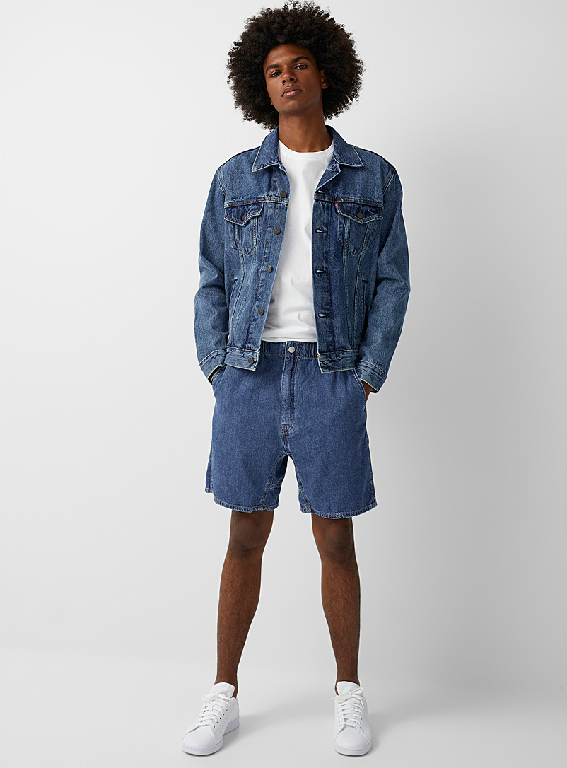 Levi's Blue Comfort-waist jean short for men