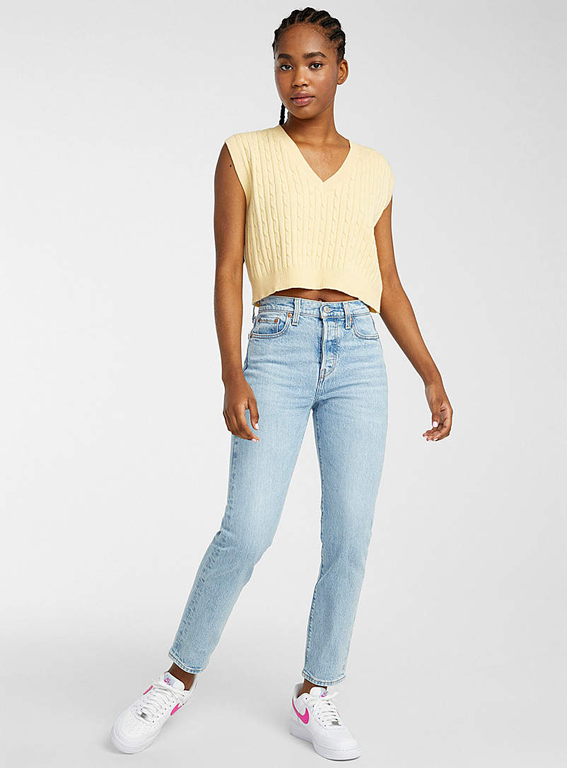 Wedgie faded pale blue jean | Levi's | High Rise | Simons