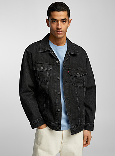 Black Trucker jean jacket | Levi's | Men's Denim Jackets & Jean Jackets ...