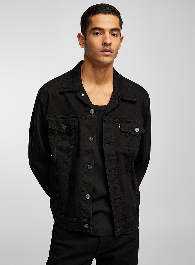 Levi's Black Trucker jean jacket for men