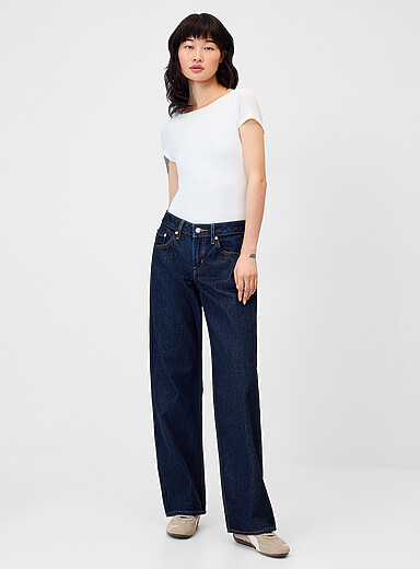 Low-rise loose jean