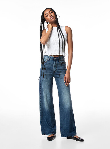 Le jean Ribcage jambe large