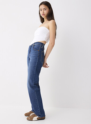 Levi's: Le jean Ribcage droit Bleu royal - Saphir pour femme
