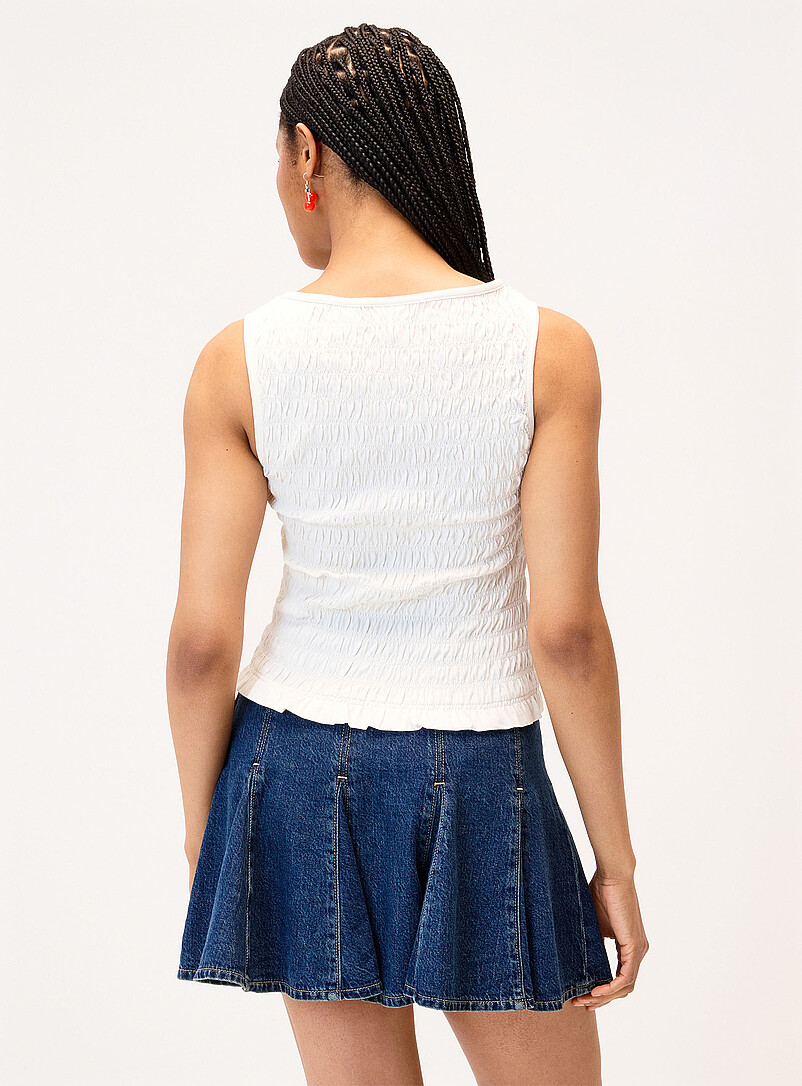 Levi's Red Bella smocked cami for women