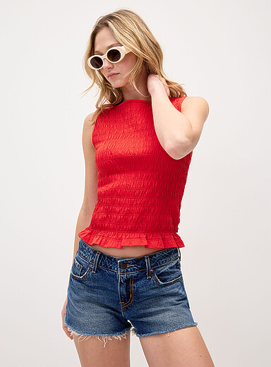 Bella smocked cami