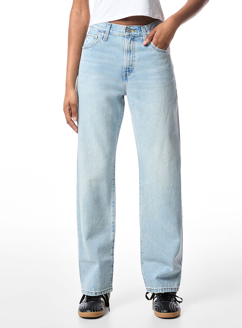 Levi's: Le jean Easy Dad droit Lav&eacute; clair pour femme