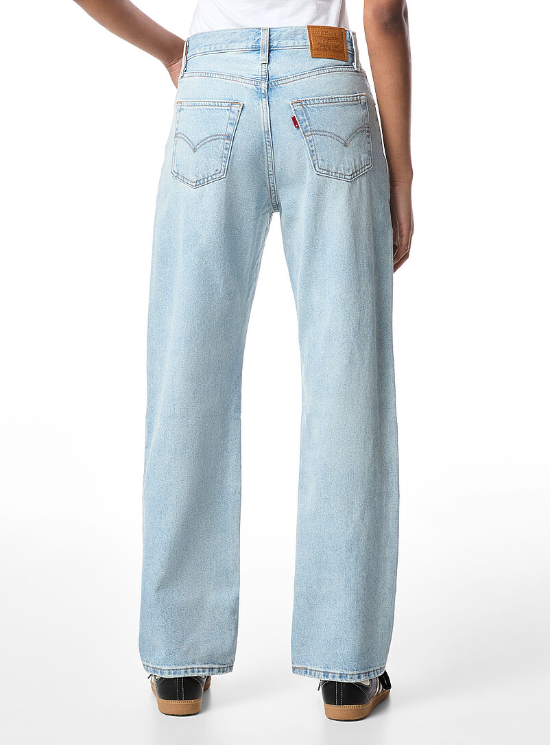 Levi's: Le jean Easy Dad droit Lav&eacute; clair pour femme