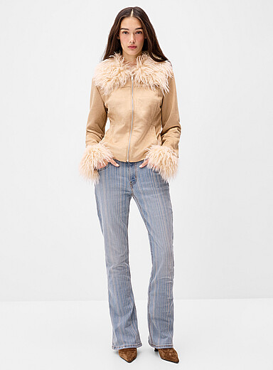 Levi's Stripes Faded stripes jean <b>Fit: bootcut, high rise</b> for women
