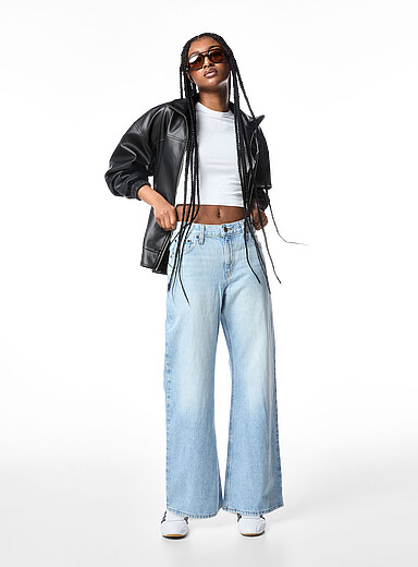 Le jean Middy semi-&eacute;vas&eacute;