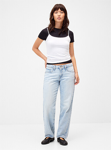 Le jean Superlow jambe droite