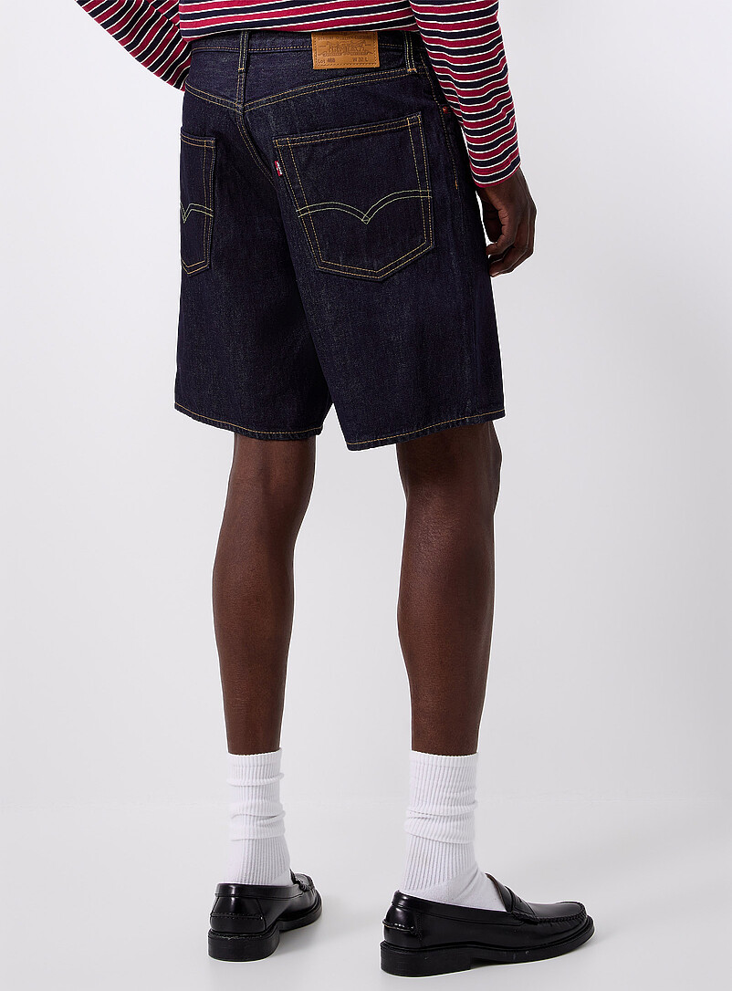 Levi's: Le short 468 denim ample Bleu p&acirc;le - Bleu ciel pour homme