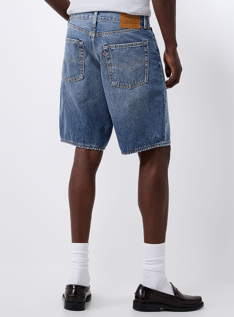 Levi's Black Loose medium-blue jean short for men