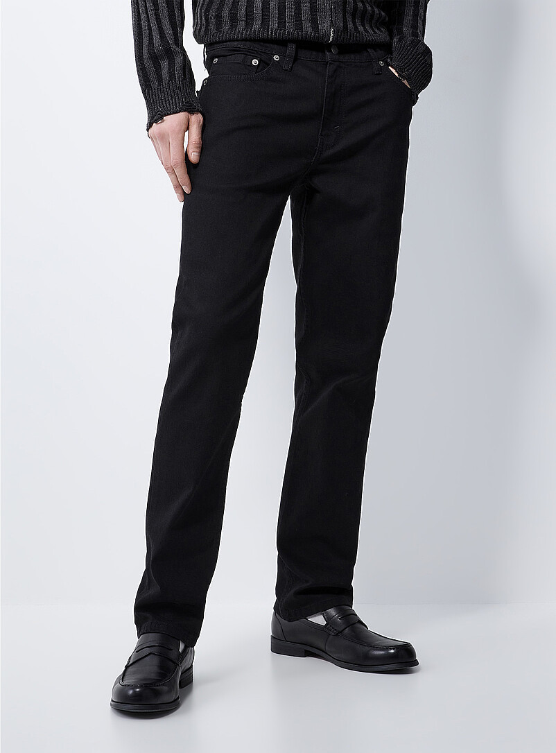 Levi's: Le jean noir profond 511 <b>Coupe &eacute;troite</b> Noir pour homme