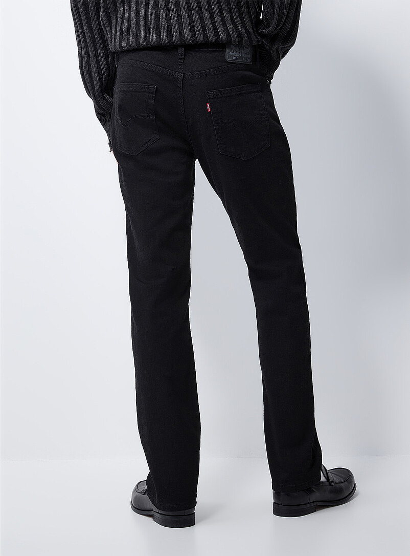Levi's: Le jean noir profond 511 <b>Coupe &eacute;troite</b> Noir pour homme