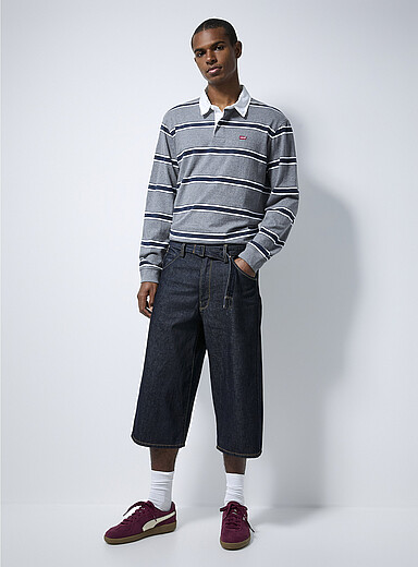 パンツ Shop faerie eyelet corset bermuda pants Belted indigo jort | Le 31 | Shop Men's Bermuda Shorts | Simons