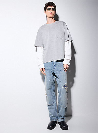 568 double-knee jean <b>Loose straight fit</b>