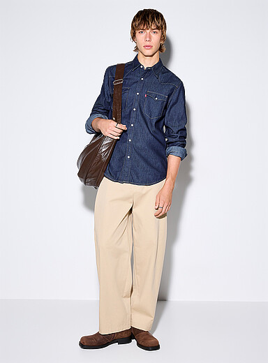 Western denim shirt