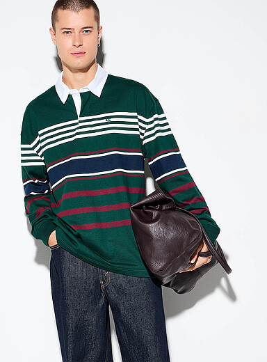 Levi's: Le polo rugby vert alpin <b>Coupe relaxe</b> Vert pour homme