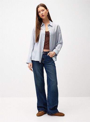 Le jean large taille basse