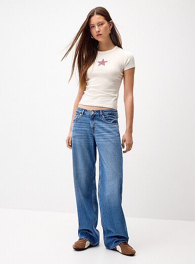 Le jean large taille basse