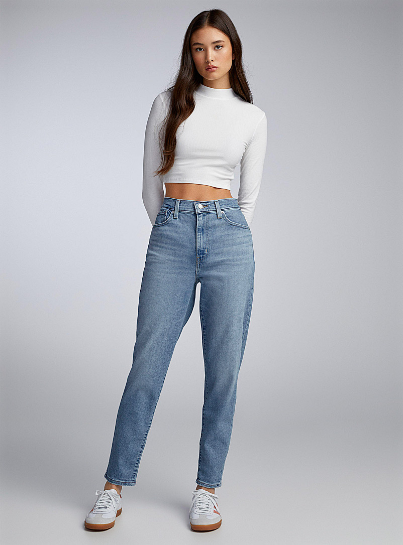 Levi's: Le jean mom taille haute Bleu moyen-ardoise pour femme