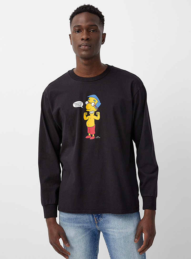 Levi's: Le t-shirt Milhouse Noir pour homme