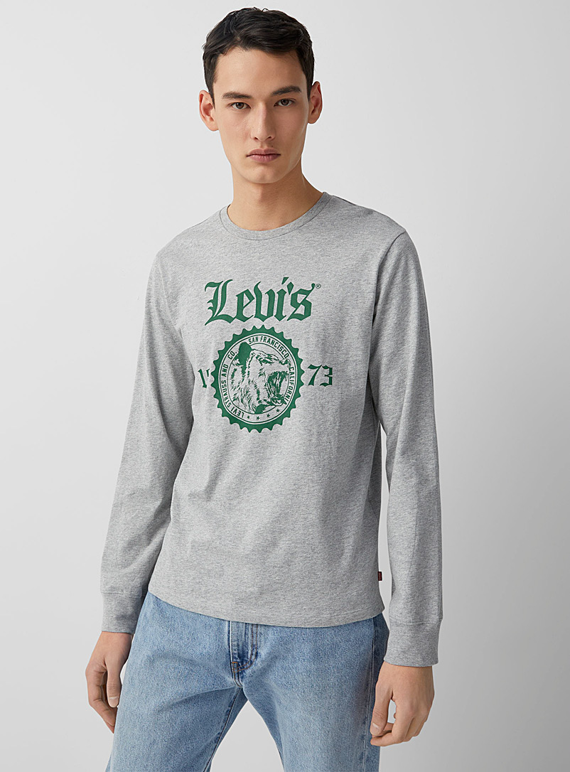 Levi's: Le t-shirt signature <i>varsity</i> Gris pour homme