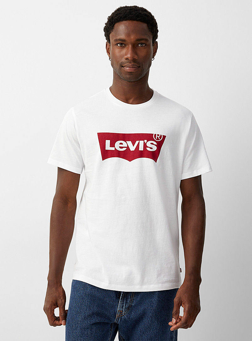Levi's: Le t-shirt logo vintage Ivoire blanc os pour homme
