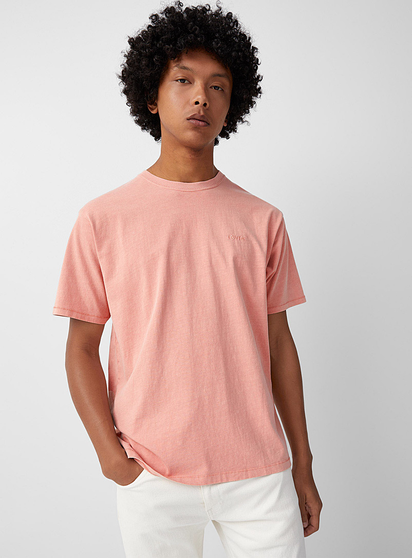 Levi's: Le t-shirt citronné délavé Rouge pâle pour homme