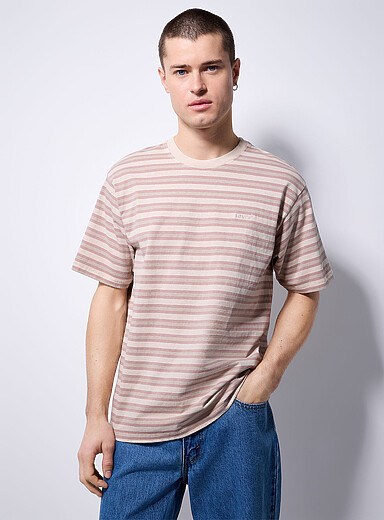 Muted-colour striped T-shirt