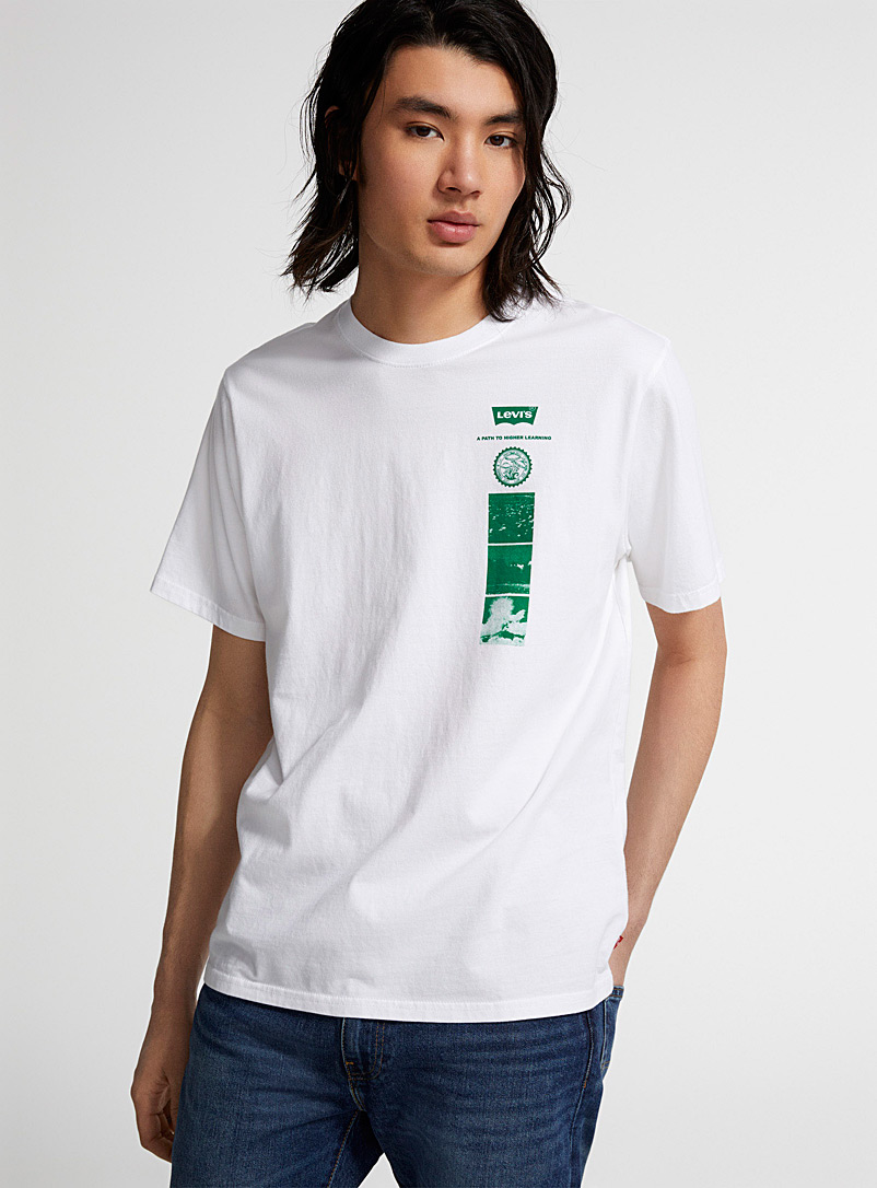 Levi's: Le t-shirt Field Trip Blanc pour homme