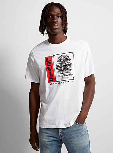 Levi's White Original logo T-shirt for men