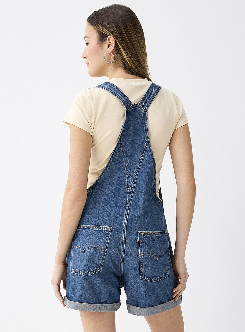 Levi's: La salopette denim bleu moyen Bleu fonc&eacute; - Indigo pour femme