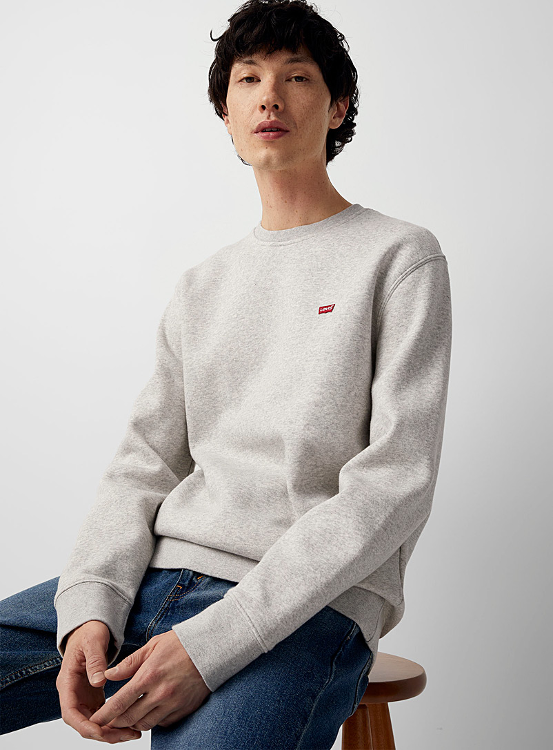 Levi's Grey Minimal logo sweatshirt for men