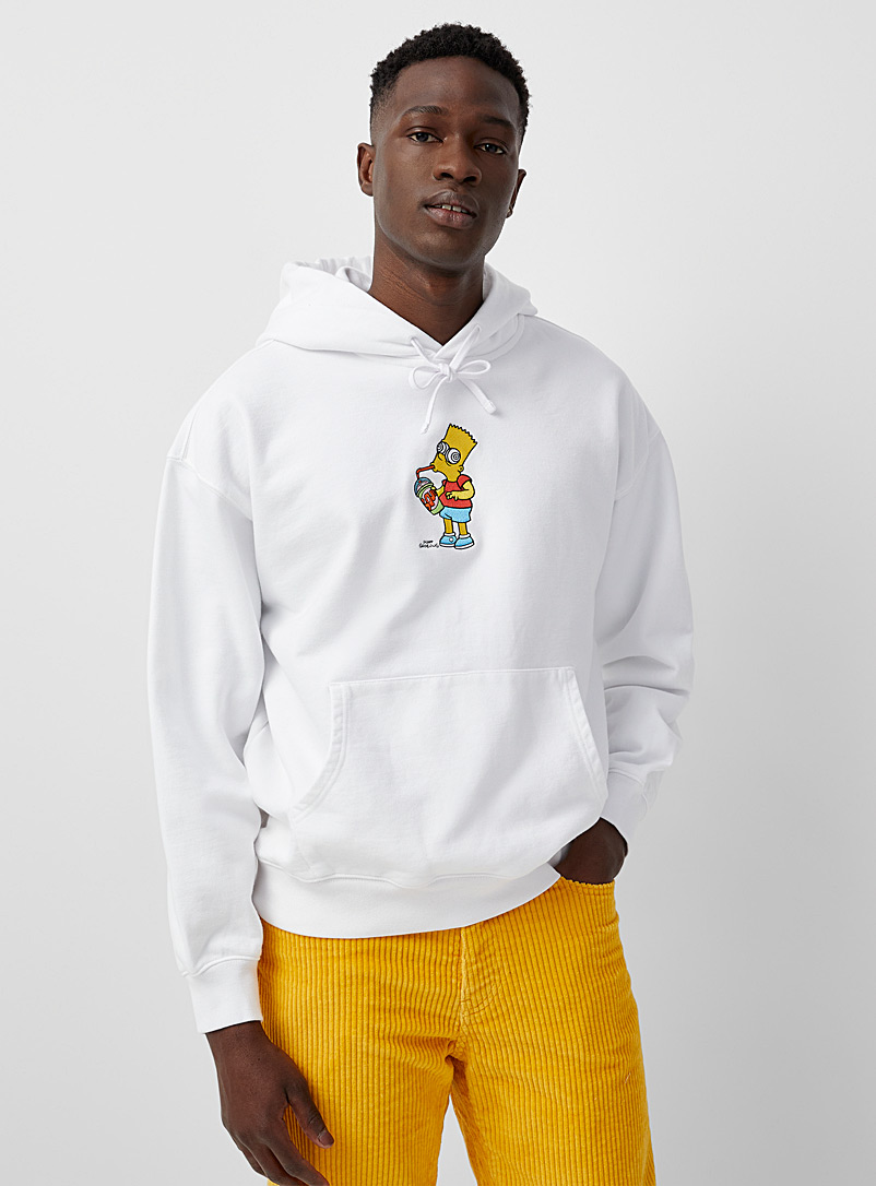 Levi's White Bart hoodie for men