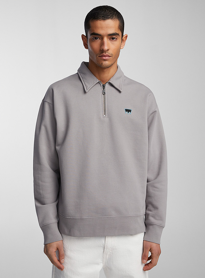 Levi's Light Grey Terry logo sweatshirt for men