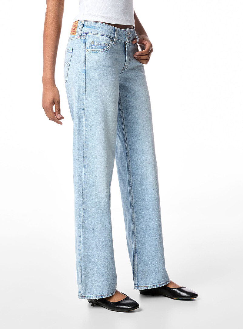 Levi's: Le jean Superlow ample Lav&eacute; fonc&eacute; pour femme