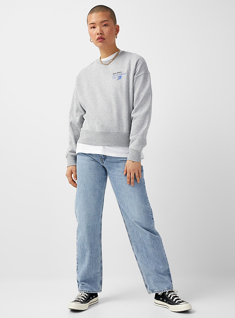 Levi's: Le dad jean droit ample Bleu moyen-ardoise pour femme