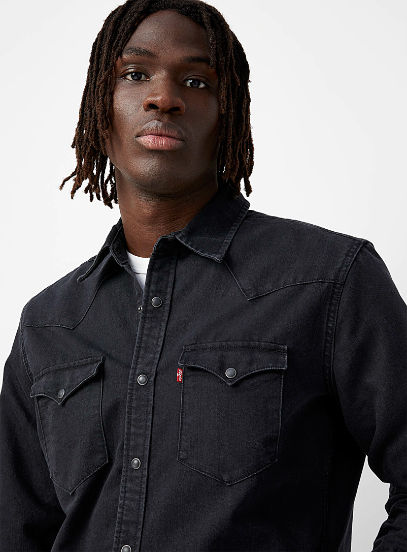 Dark denim Western shirt Modern fit product image 2