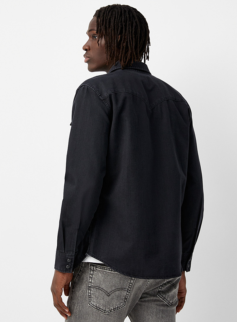 Dark denim Western shirt Modern fit product image 3