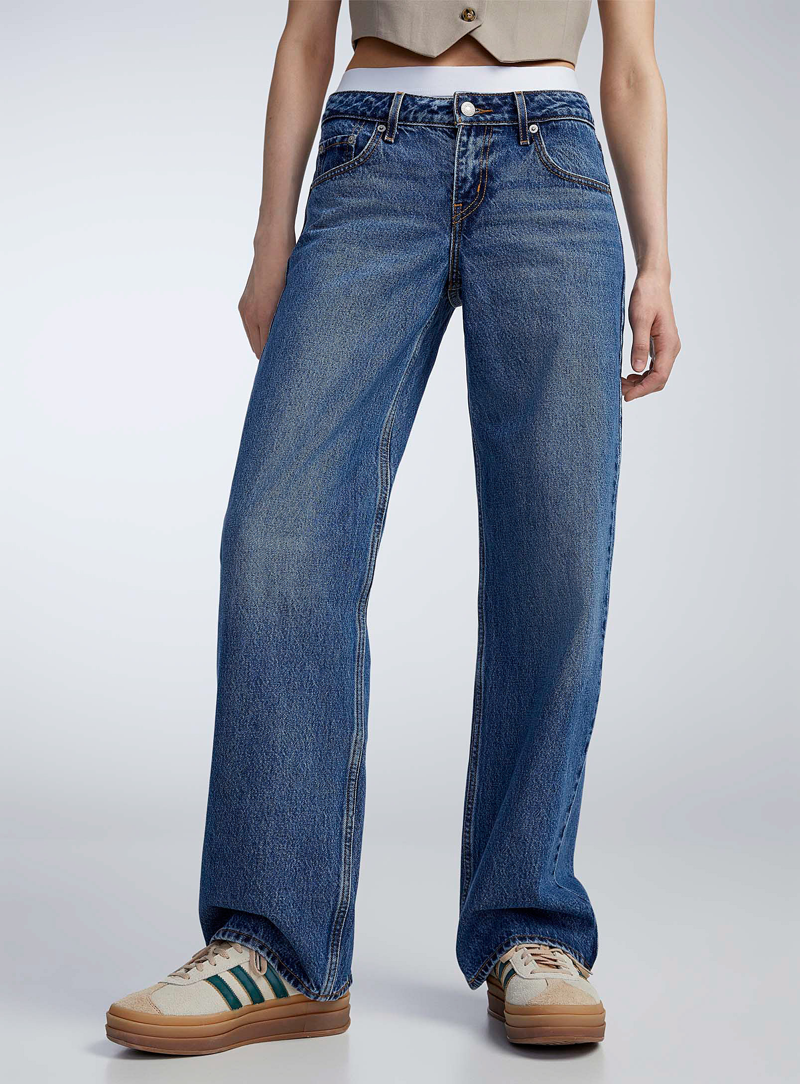 Levi's - Le jean ample taille basse bleu foncé
