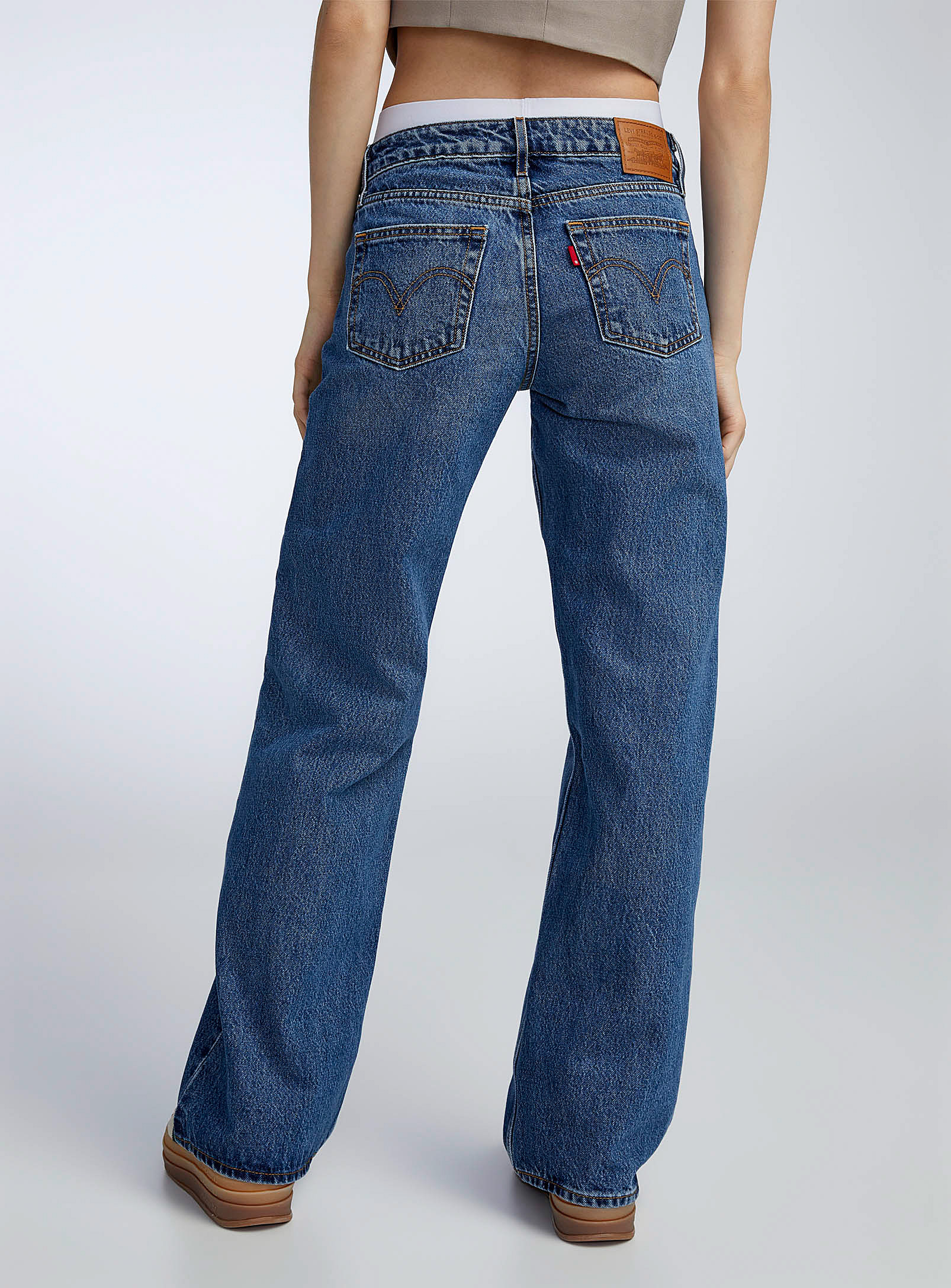 Levi's - Le jean ample taille basse bleu foncé