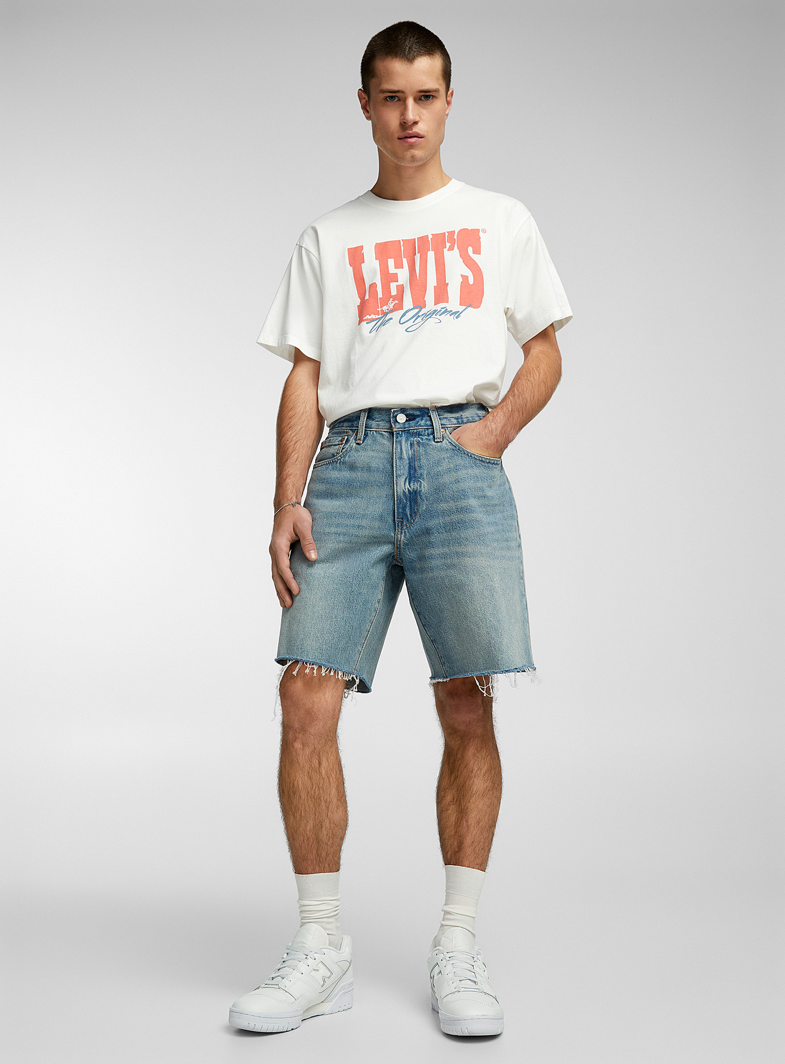Levi's - Men's 468 cut-off denim Bermuda Shorts