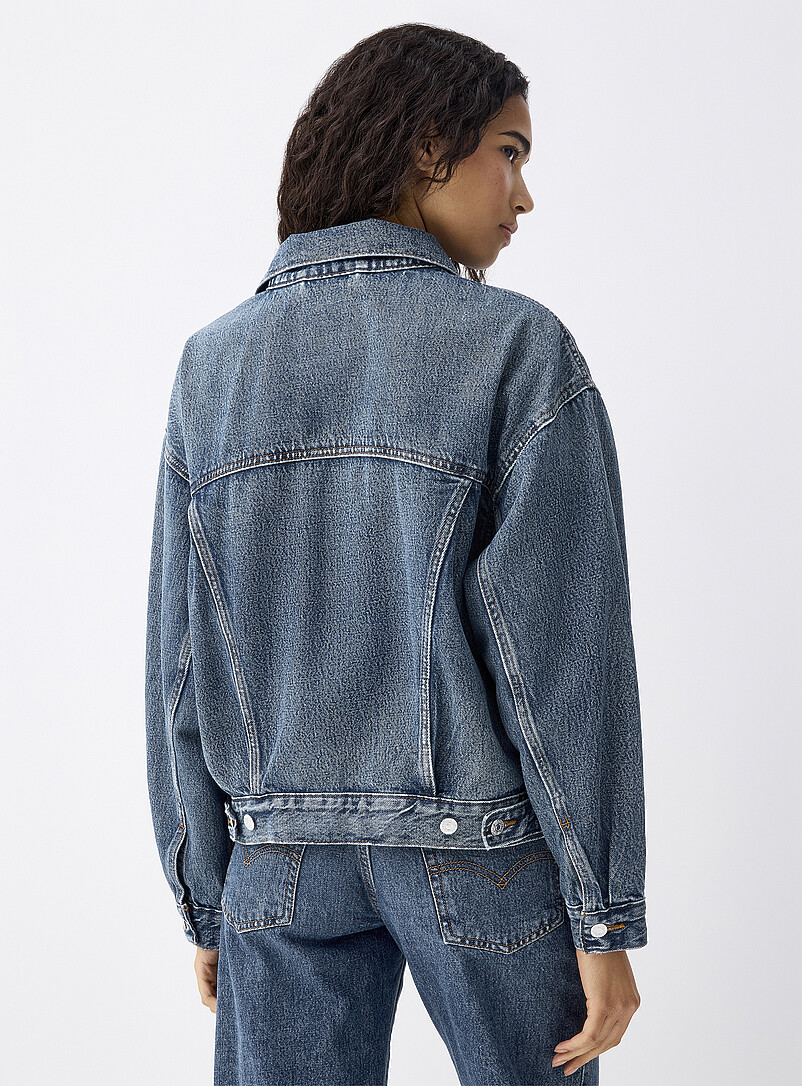 Trucker boxy jean jacket product image 3